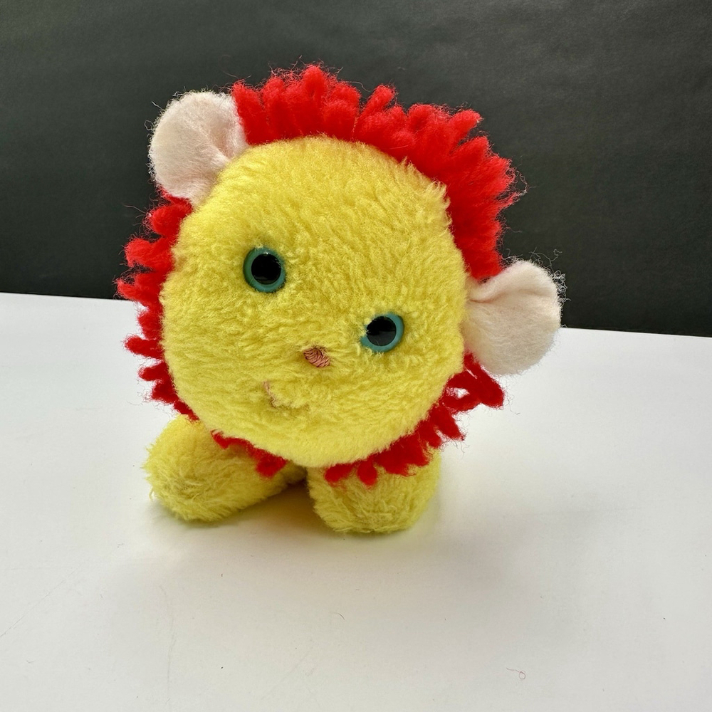 Eden Toys Plush Wind Up Musical Lion Tested Works Vintage 60s 70s RARE - Picture 3 of 12